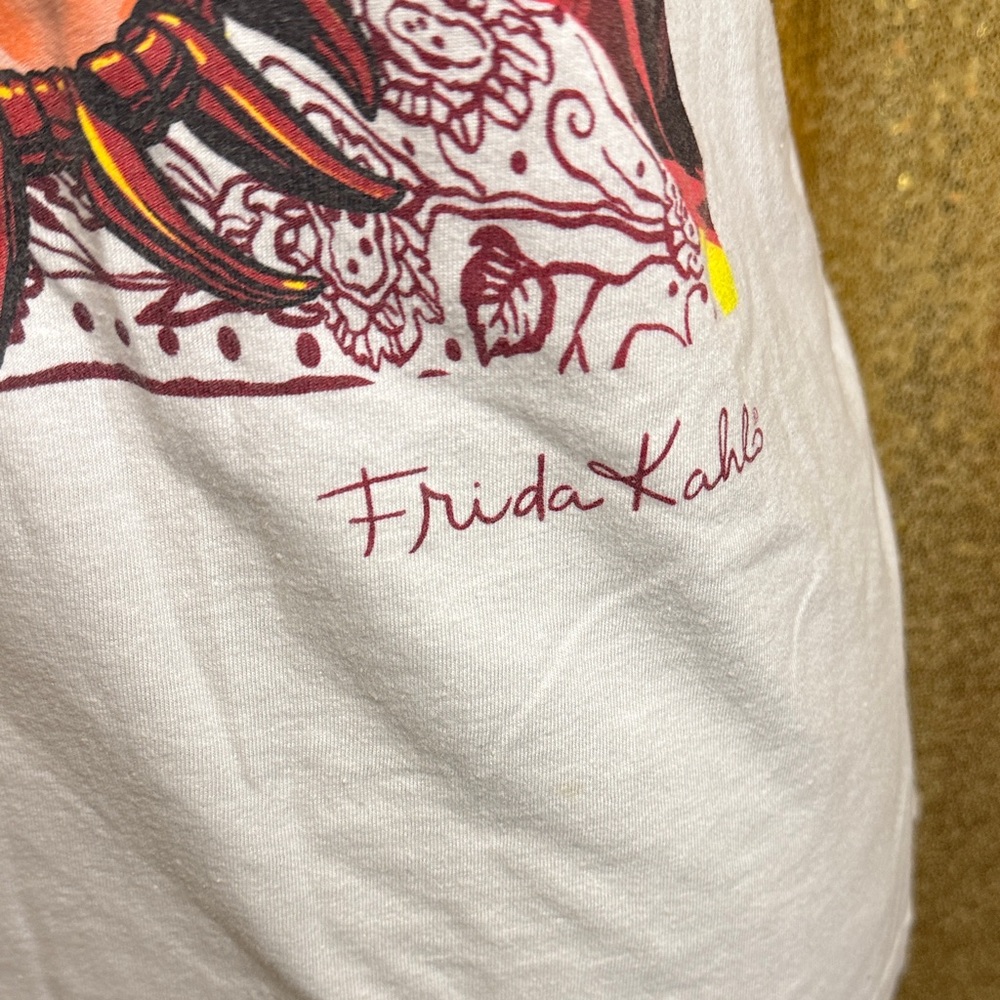 Frida Kahlo by Jerry Leigh Artistic White Tee - Picture 3 of 9